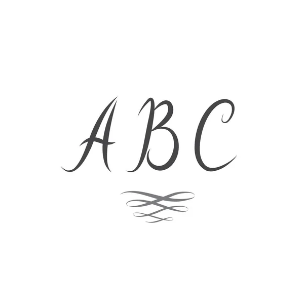 Kézírásos Abc betűk — Stock Vector