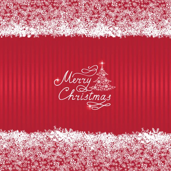 Red Christmas background — Stock Vector