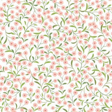 Çiçeklerle kusursuz desen