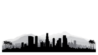 Los Angeles, USA skyline.