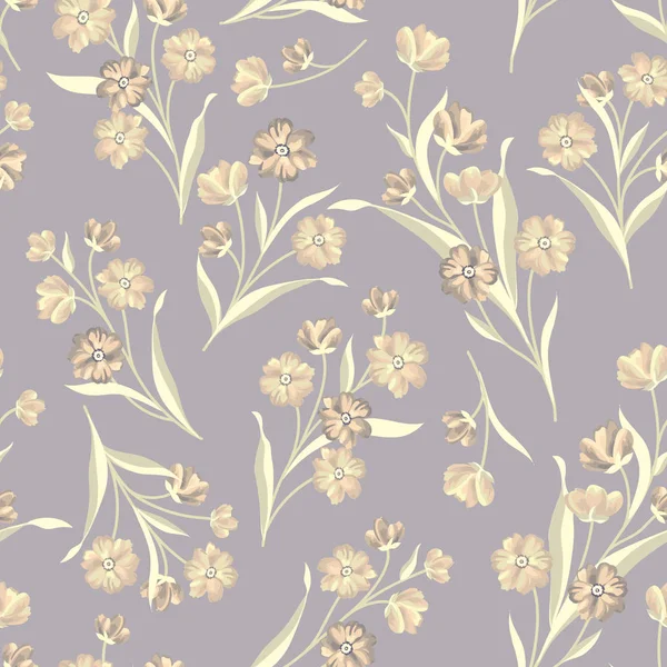 Fleurs motif sans couture — Image vectorielle