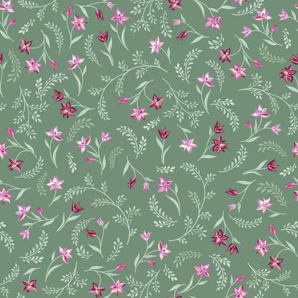 Motif floral sans couture. — Image vectorielle