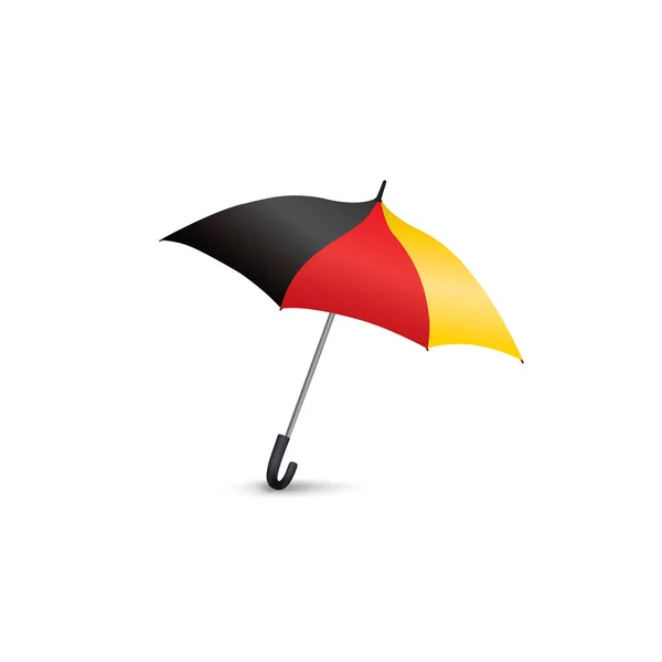 Regenschirm mit deutscher Flagge — Stockvektor