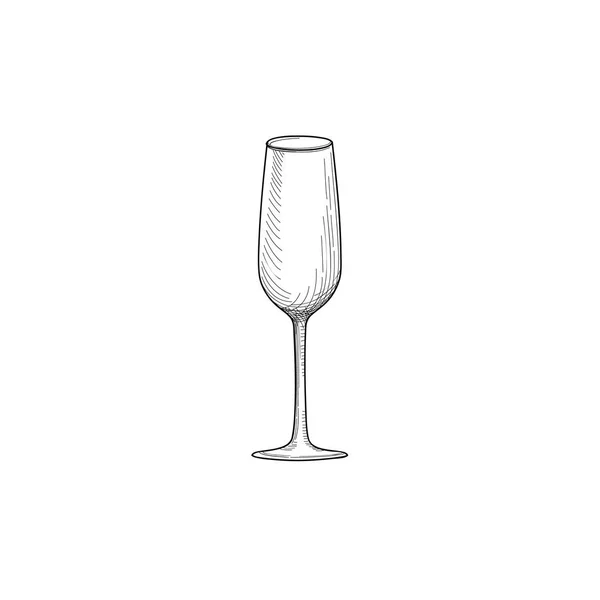 Design of Wine glass — Stock Vector