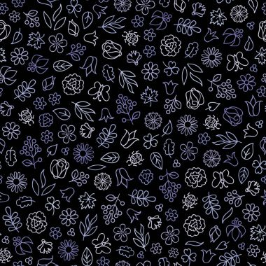 Çiçek simgesi seamless modeli.