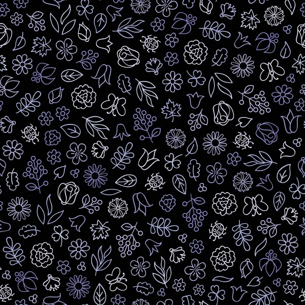 Çiçek simgesi seamless modeli.