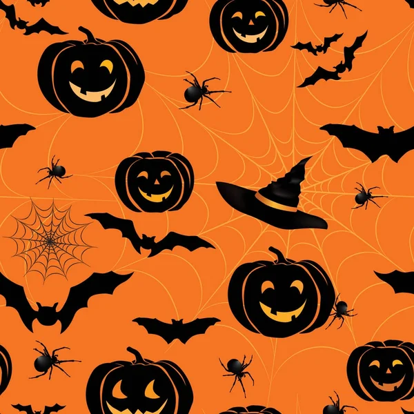 Halloween seamless pattern — Stock Vector