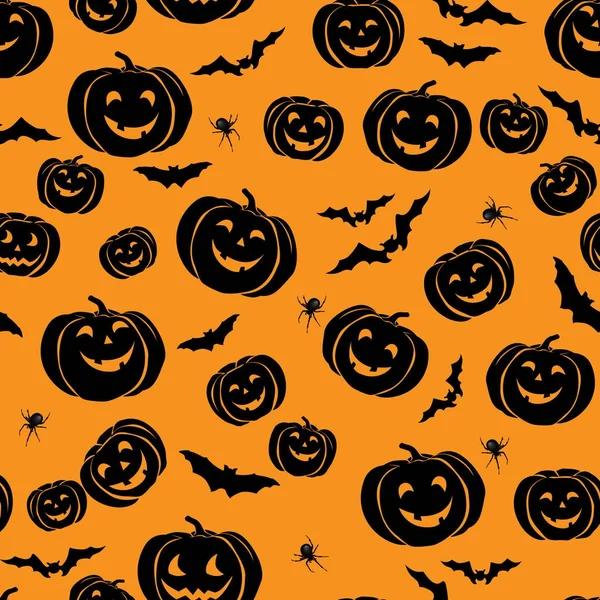 Halloween padrão sem costura — Vetor de Stock