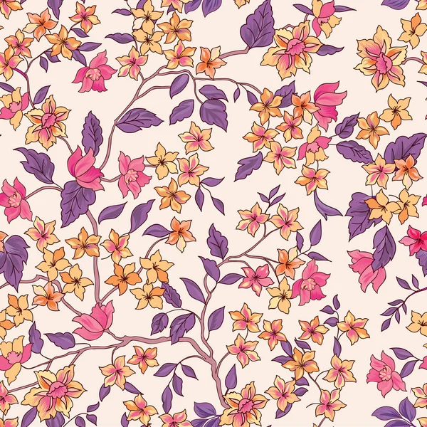 Floral seamless pattern — Stock Vector