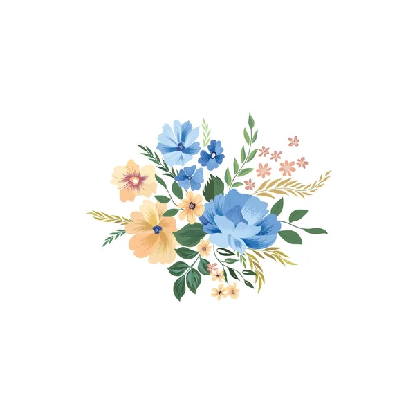 Modèle de cadre floral — Image vectorielle