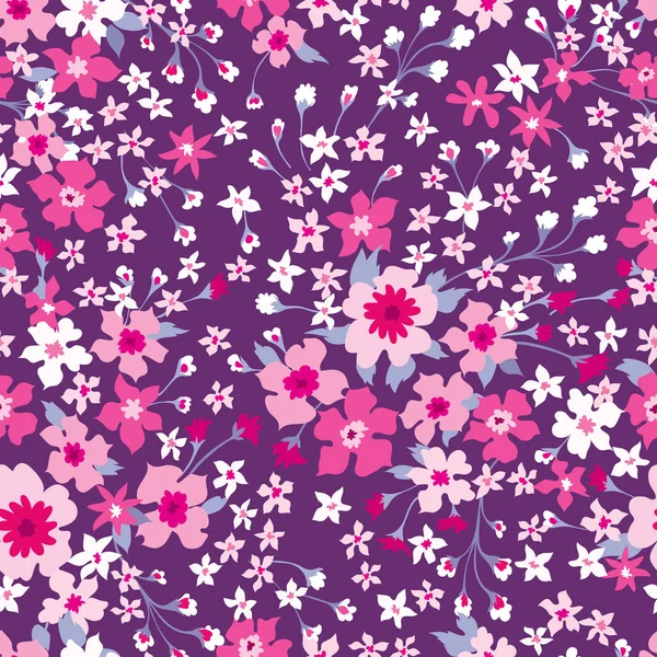 Motif floral sans couture. — Image vectorielle