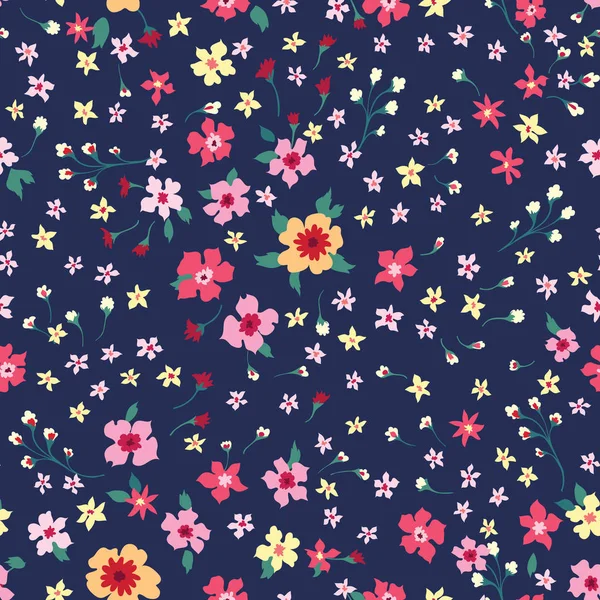 花のシームレスなパターン. — ストックベクタ