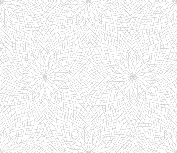 Linha Floral Abstrato Padrão Sem Costura Oriental Ornamento Azulejo Árabe — Vetor de Stock