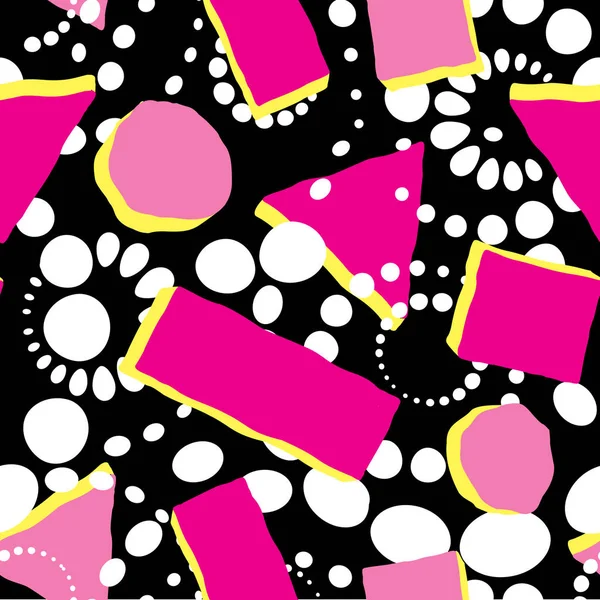 Soyut spot seamless modeli. Kabarcık arka plan noktalı kaotik yuvarlak şekil