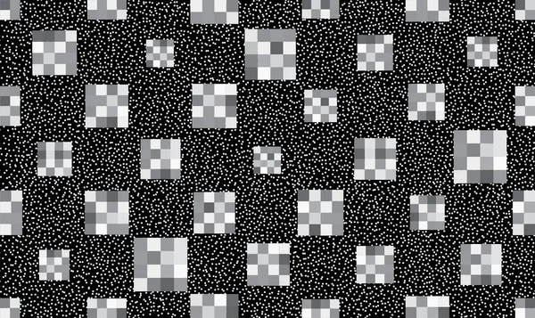 抽象几何无缝图案 时尚点缀背景在二十世纪八十年代电子风格 — 图库矢量图片