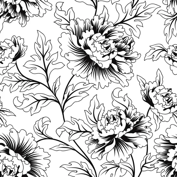 Floral seamless pattern. Flower background. Flourish ornamental summer wallpaper with flowers.