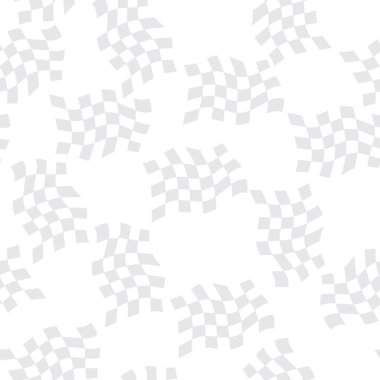 İncelenmiş gri ve beyaz bayrak arkaplanı. Soyut geometrik dikişsiz desen. Damalı bayraklı arkaplan
