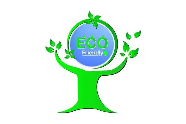 Concepto Energía Verde Mundo Verde Eco Friendly — Vector de stock