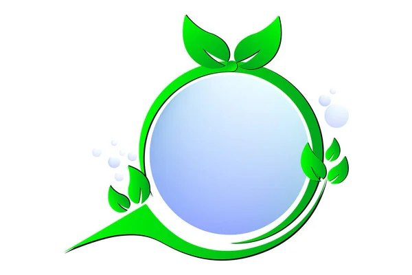 Concetto Energia Verde Mondo Verde Eco Friendly — Vettoriale Stock