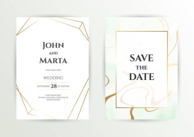 Düğün davetiyesi şablonları. Vektör Eps10.