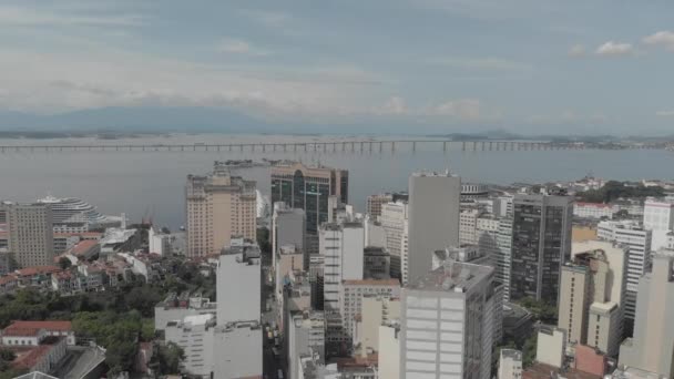 Vista Aerea Rio Janeiro Brasil Imágenes Aéreas Rio Janeiro Brasil — Vídeos de Stock