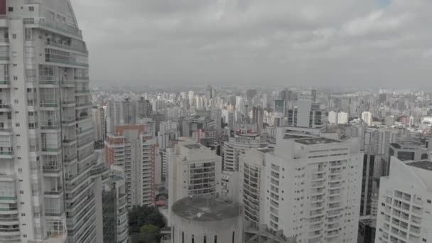 Vista Area Sao Paulo Brasil Aerial Footage Sao Paulo Brazil — Wideo stockowe