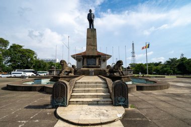 Colombo, Sri Lanka - 19 Kasım 2019: Independe 'deki heykeller