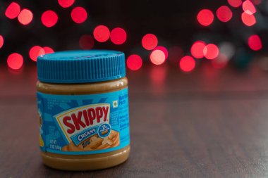 Minneapolis, Minnesota - 23 Aralık 2019: Skippy marka fıstık 