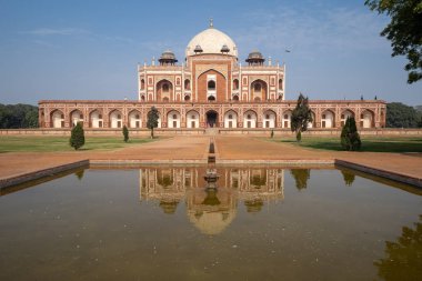 Humayan 'ın Mezarı Yeni Delhi' deki antik tarihi yapı ve kalıntılar.
