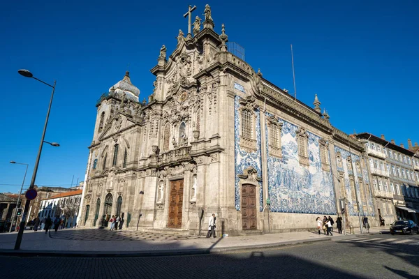 Igreja do Carmo, a famous church in Porto, Portugal known for it — 스톡 사진