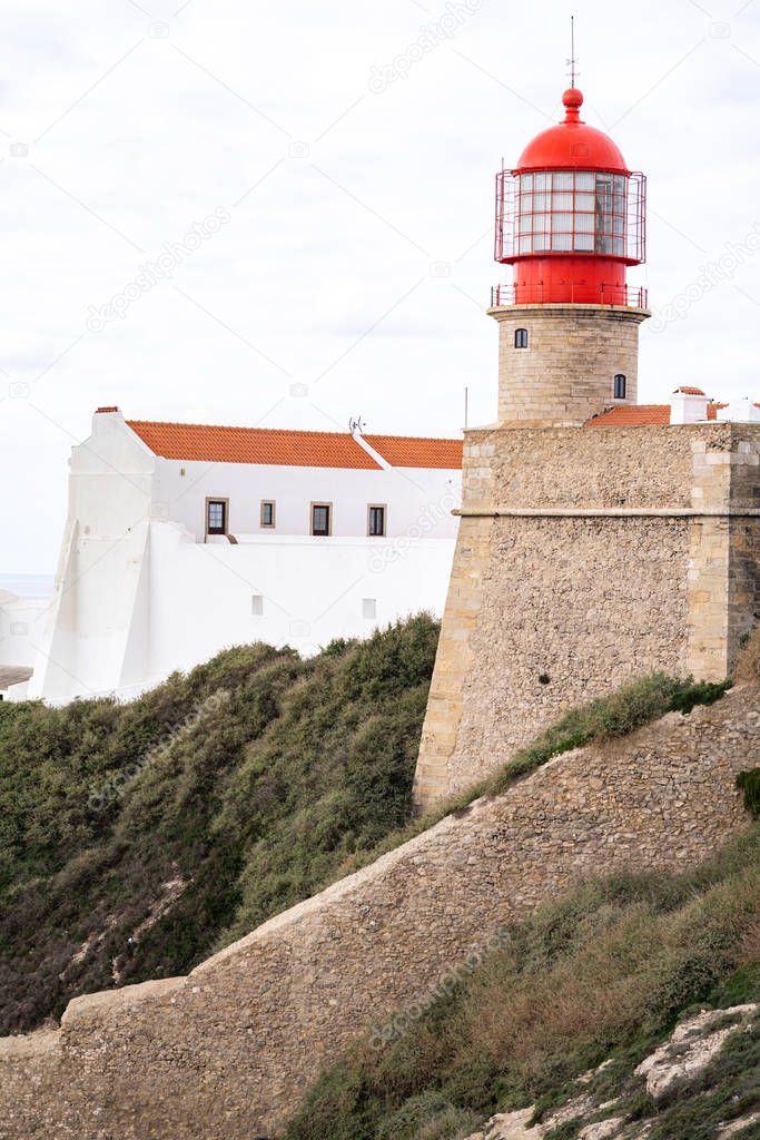 Cape St Vincent (Cabo de Sao Vicente) Lighthouse in Sagres, Port