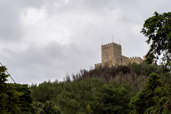 Pohled na hrad Sesimbra v okrese Setubal, Portugalsko — Stock fotografie