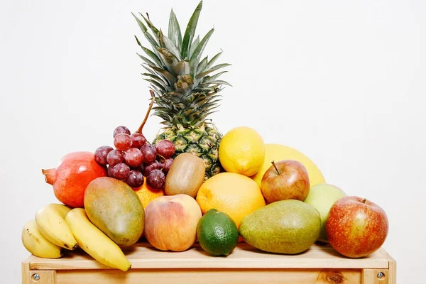 Een Vak Van Fruit Stilleven Met Vruchten Vak Met Fruit — Stockfoto