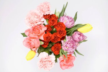 Renkli yapay buket, işlem rengi tonda