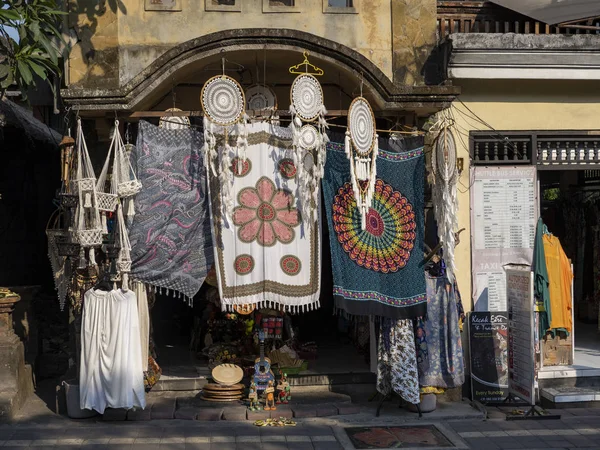 The offer of goods to the marketplace in Ubud, Indonesia is primarily intended for tourists