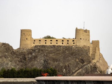 Al Mirani kalesi, Muscat, Umman manzarası