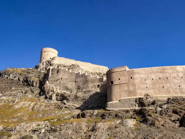 Τείχη Του Οχυρού Hazin Στο Βόρειο Ομάν — Φωτογραφία Αρχείου