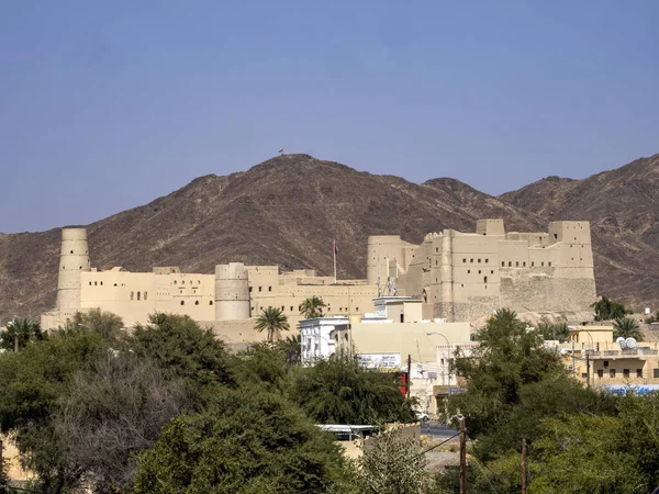 Nagy Bahla Erődöt Újjáépítették Omán — Stock Fotó