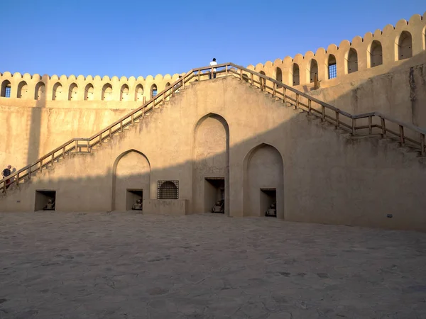 Nizwa Eski Ummani Şehirlerinden Biri Falaj Kalesi Umman — Stok fotoğraf