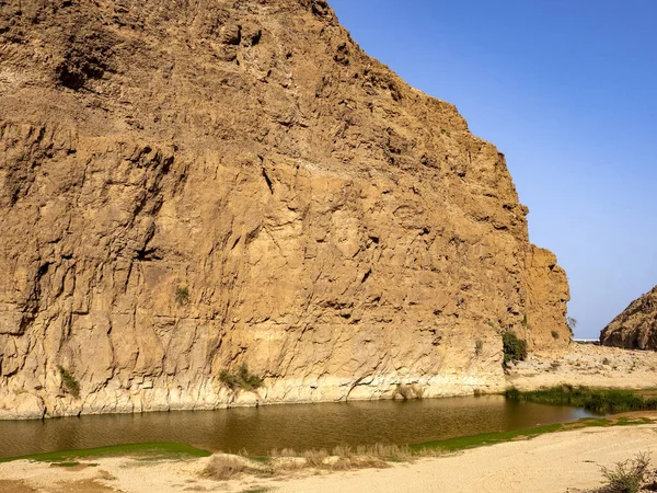 Mountains Wide Wadi Summer Oman — Stock Photo, Image