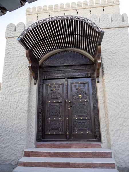 Una Espléndida Casa Rodeada Por Alto Muro Centro Omán — Foto de Stock