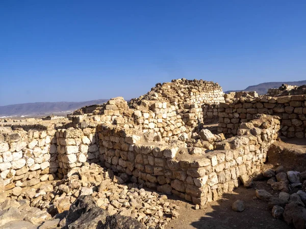 Ruinas Del Casco Antiguo Khor Rori Ruta Seda Omán — Foto de Stock