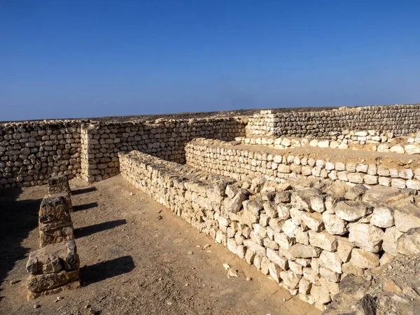 Ruinas Del Casco Antiguo Khor Rori Ruta Seda Omán — Foto de Stock