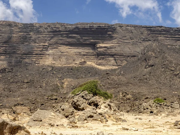 Schöne Meeresbuchten Süden Des Oman Sind Von Hohen Bergen Gesäumt — Stockfoto