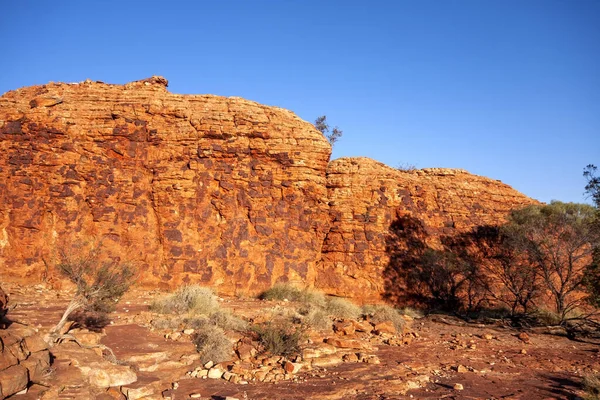 Erstaunliche Felsformationen Des Great Valley Kings Canyon Australien — Stockfoto