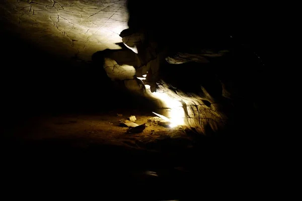 Egy barlang található Belum, Kurnool Ap Indiában — Stock Fotó
