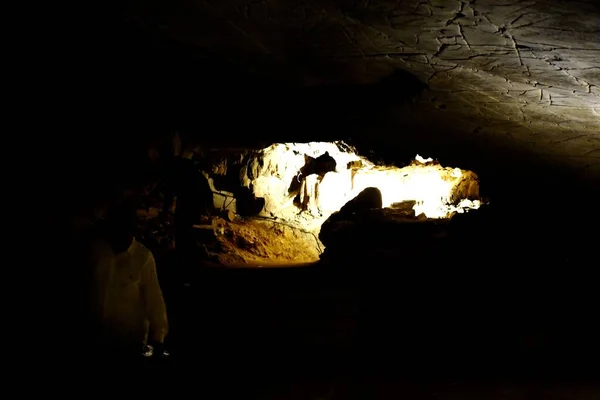 Egy barlang található Belum, Kurnool Ap Indiában — Stock Fotó