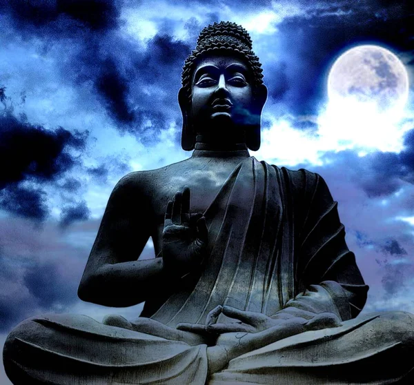 Buddha Dyrkan Icke Våld — Stockfoto