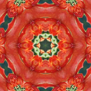 Soyut renkli kaleydoskop arkaplanı. güzel simetrik desen.