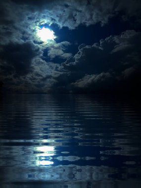 Bulutlu Gök 'ün güzel görüntüsü